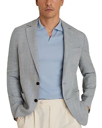 Aphrodite Regular Fit Textured Jersey Knit Blazer