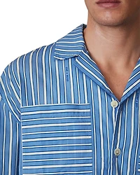 x CHÉ Fonta Regular Fit Striped Poplin Shirt