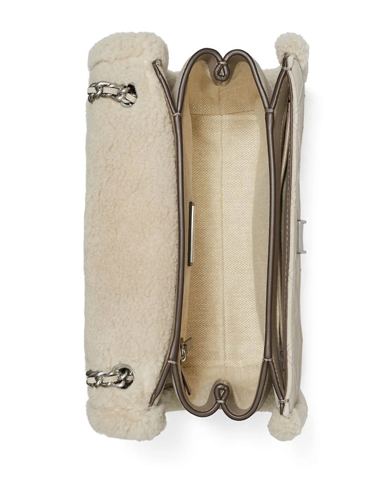 Fleming Soft Shearling Convertible Shoulder Bag