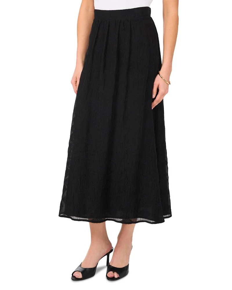 Textured Midi Skirt
