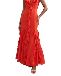 Lianah Ruffled Midi Dress