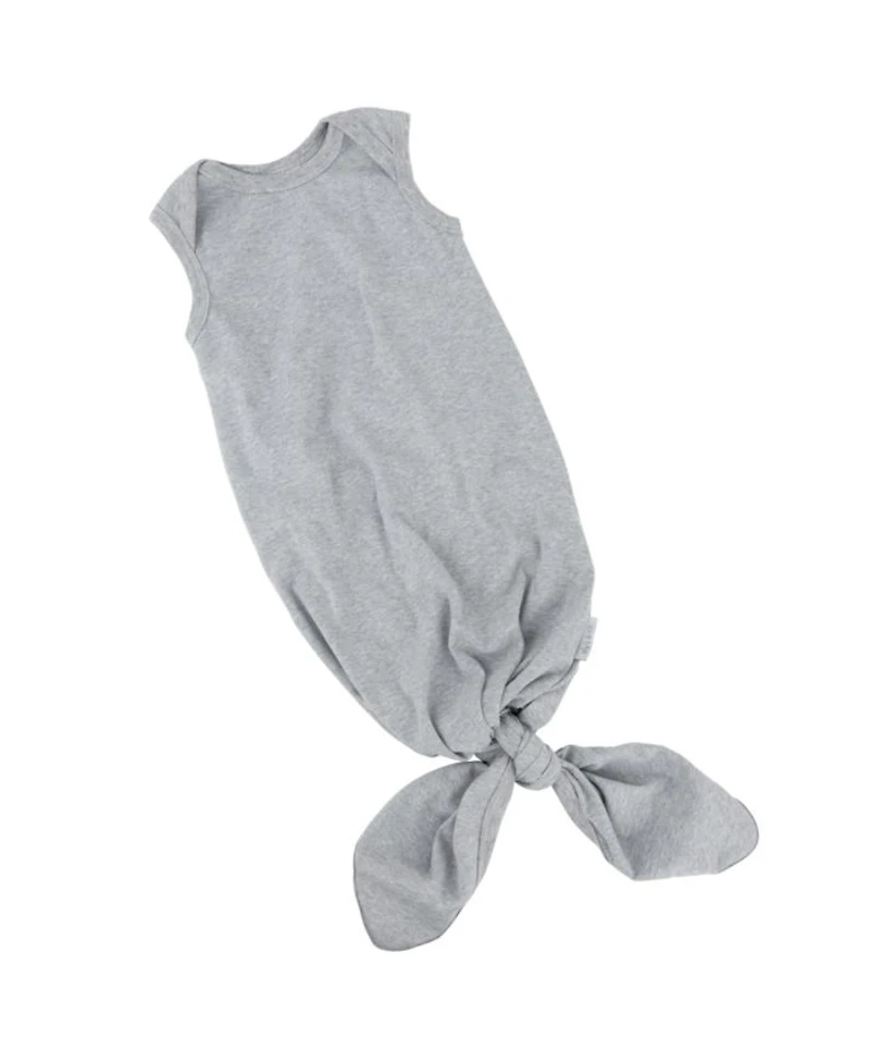 Unisex Knotted Wearable Blanket & Knot Hat Set with Matching Mittens - Baby