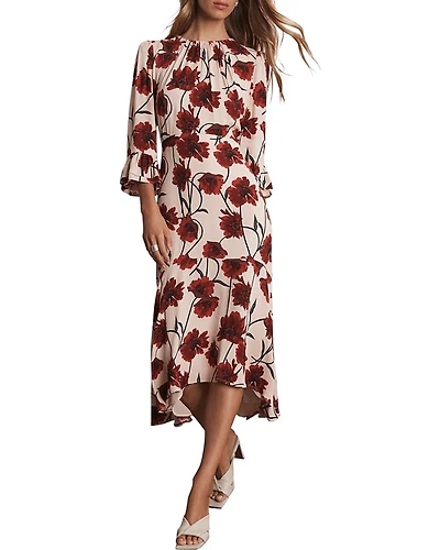 Mint Velvet Women's Floral Print Midi Dress