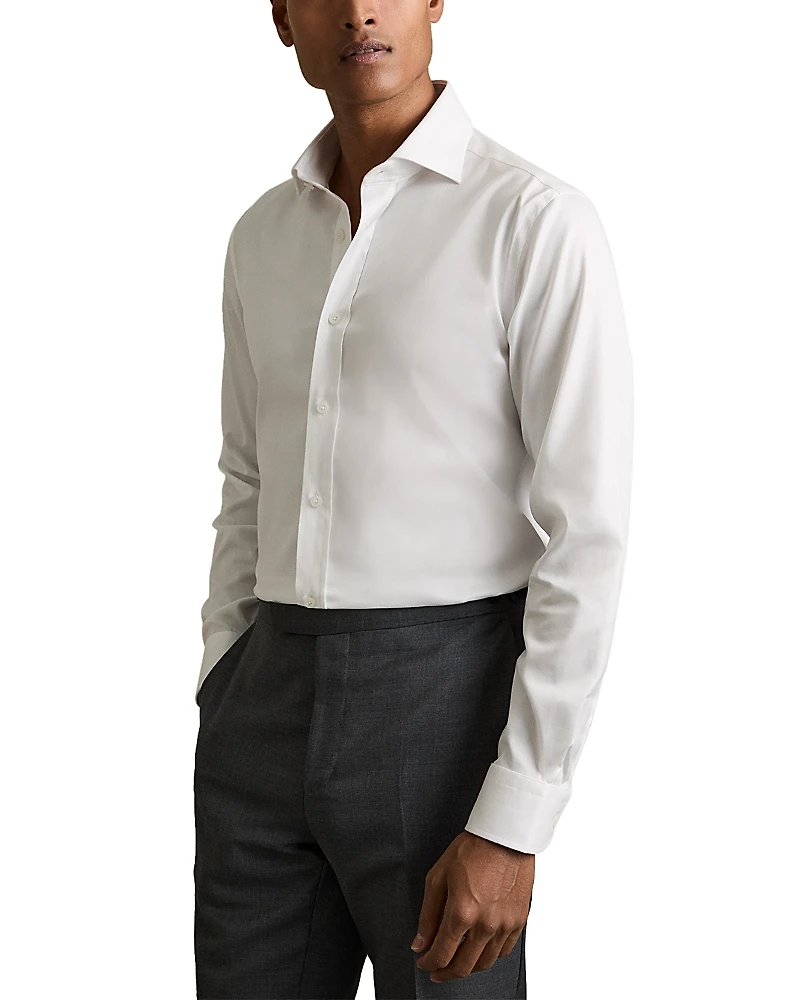 Reiss Bishopsgate Regular Fit Stretch Cotton Shirt
