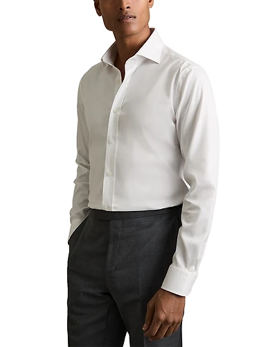 Reiss Bishopsgate Regular Fit Stretch Cotton Shirt