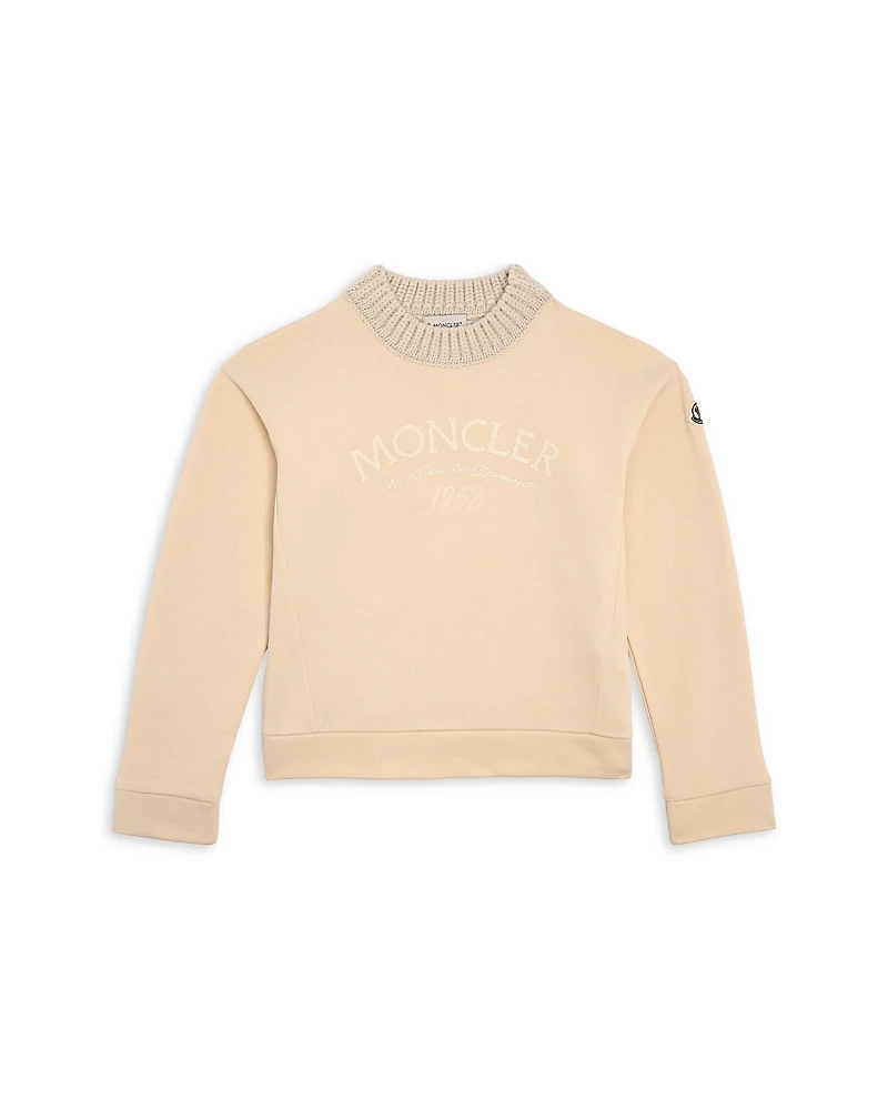 Moncler Girls' Embroidered Logo Sweatshirt