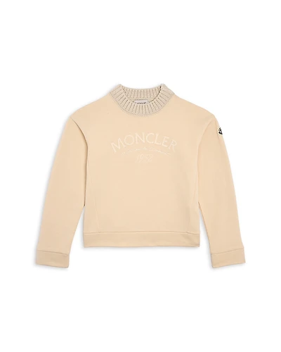 Moncler Girls' Embroidered Logo Sweatshirt