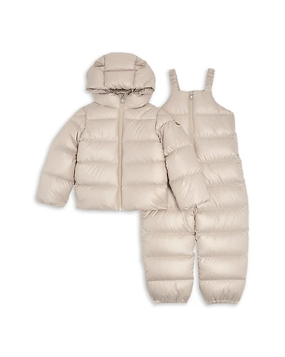 Moncler Unisex Down Puffer Jacket & Overalls Set - Little Kid