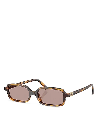 Miu Miu Regard Rectangle Sunglasses
