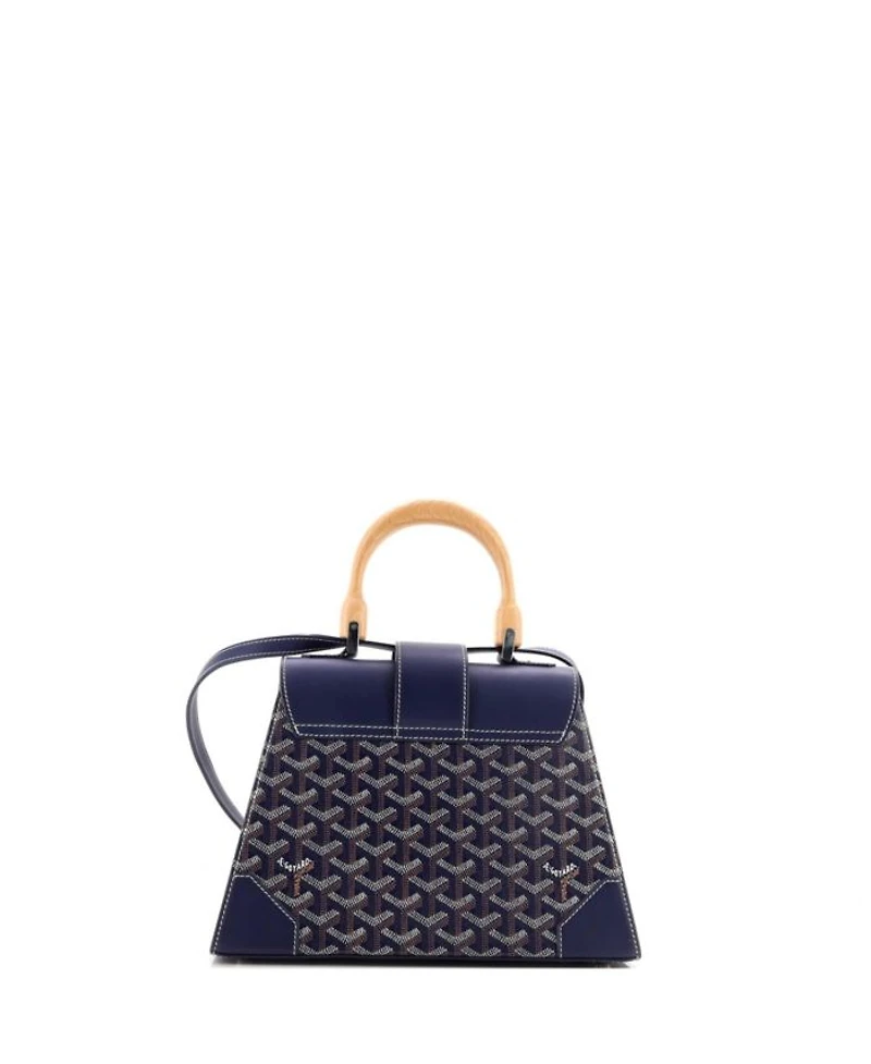 PM Saigon Top Handle Bag Coated Canvas with Leather