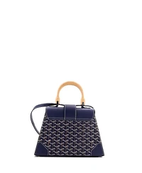PM Saigon Top Handle Bag Coated Canvas with Leather