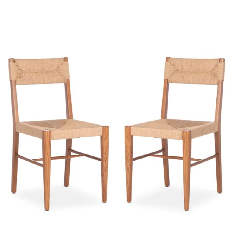 Cody Rattan Dining Chairs, Set of 2