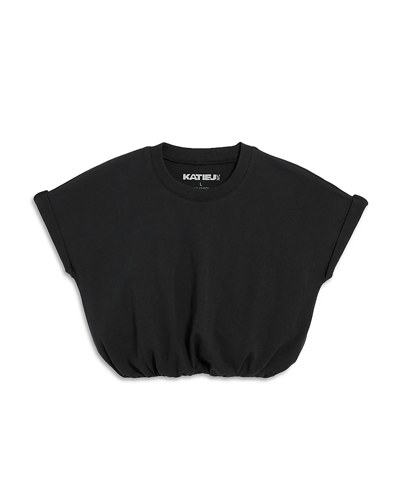 KatieJnyc Girls' Tween Jojo Cropped Bubble Tee - Big Kid