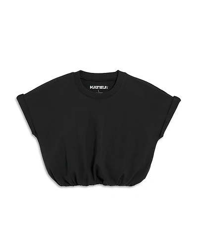 KatieJnyc Girls' Tween Jojo Cropped Bubble Tee - Big Kid