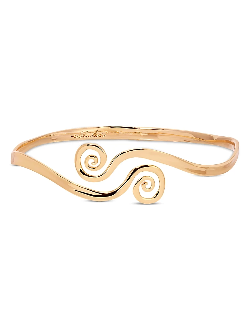 Ettika Intertwined Aura Swirl Arm Cuff