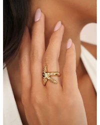 Pavé Starfish Luxe Ring