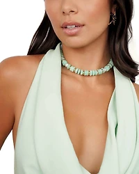 Saint Tropez Beaded Collar Necklace, 15"-20"