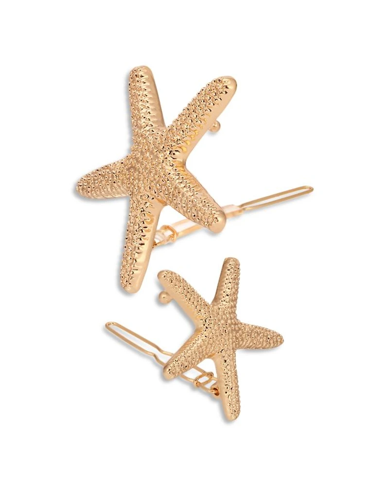 Starfish Hair Barrettes, Set of 2