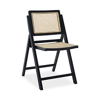 Desiree Cane Folding Dining Chairs, Set of 2