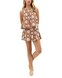 Miles Printed High Waisted Shorts