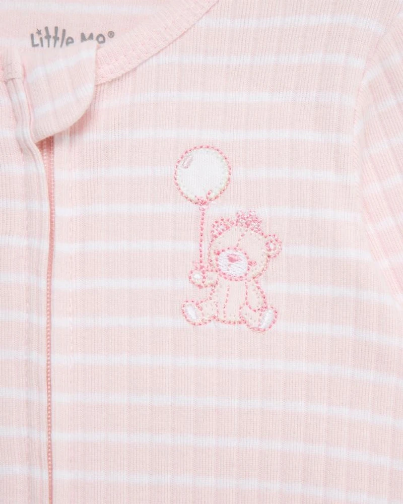 Girls' Bear Footies, Pack of 2 - Baby