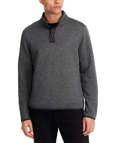 The Men's Store at Bloomingdale's Snap Placket Quilted Pullover - Exclusive