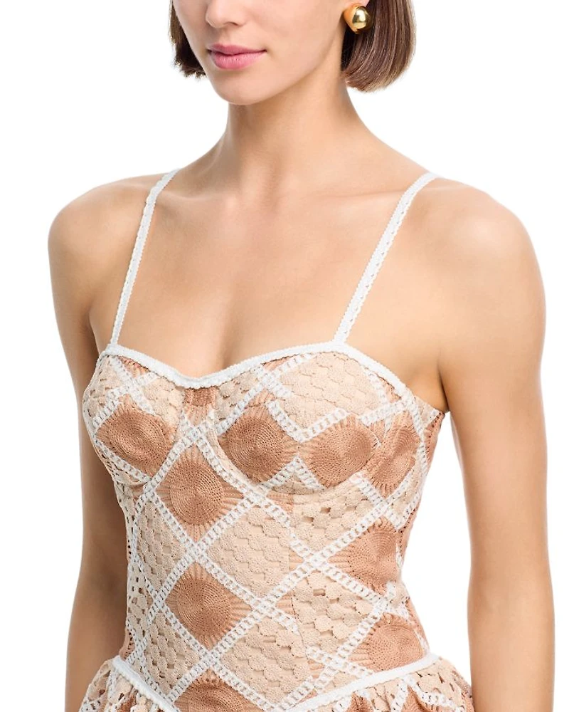 Bossa Crochet Mini Dress