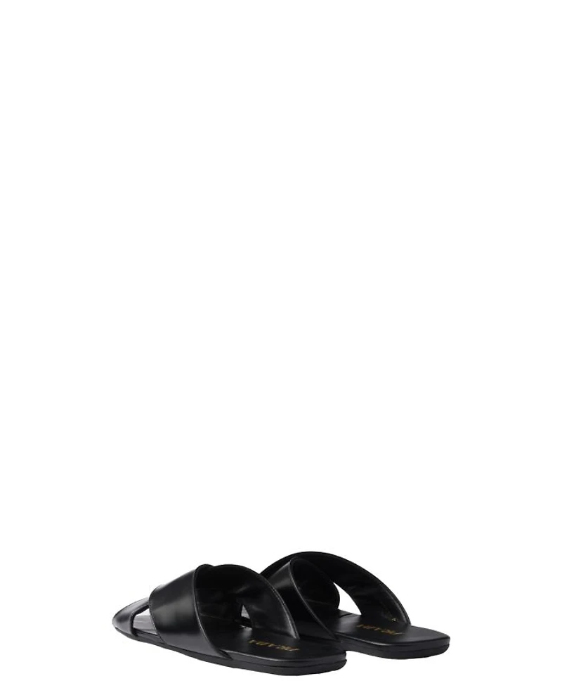 Women's Brushed Leather Slides