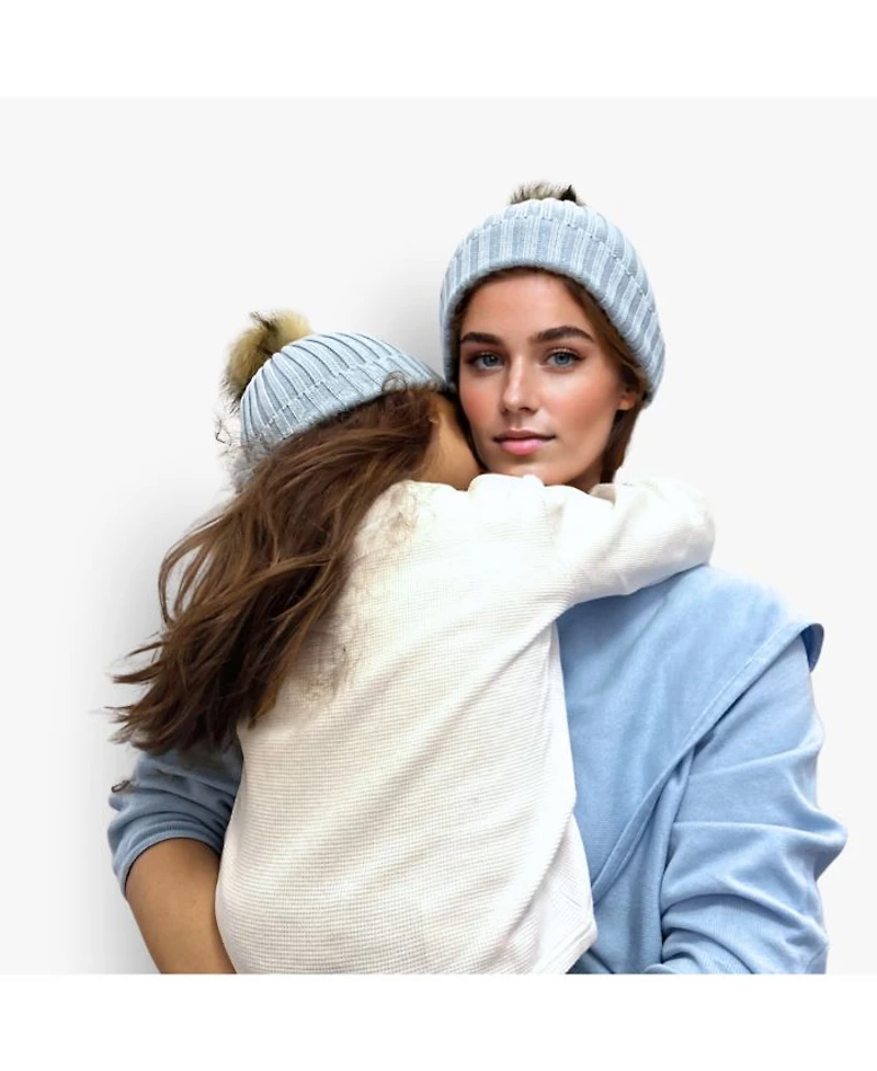 Accouchee Mom N Me Beanie Set- 2 Pcs