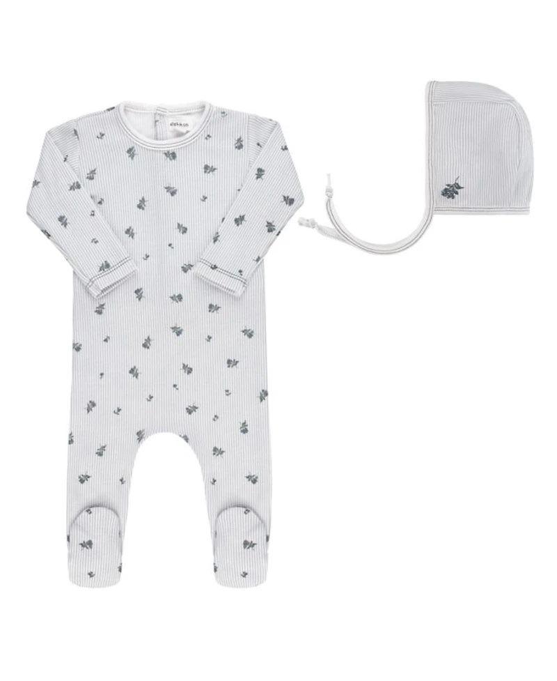 Unisex Berry Collection Footie + Bonnet - Baby