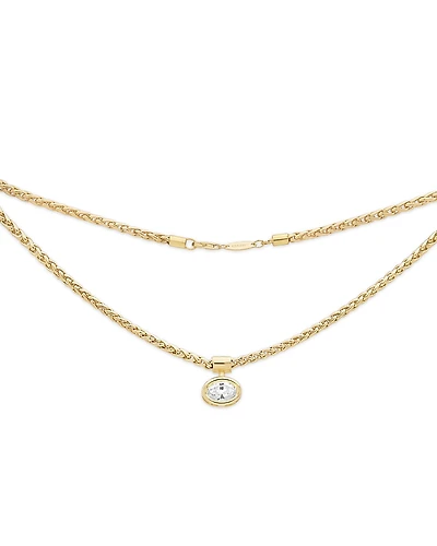 Shashi Bezel Solitaire Necklace, 16.25