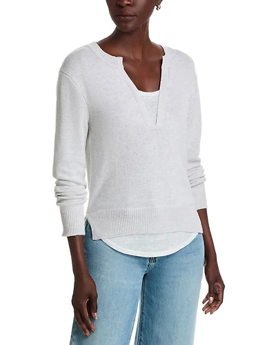 V-neck Layered Sweater