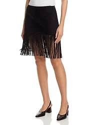 Frame The Saddle Leather Skirt