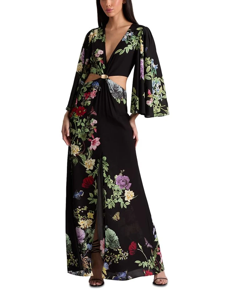 Georgiana Deep V Neck Dress