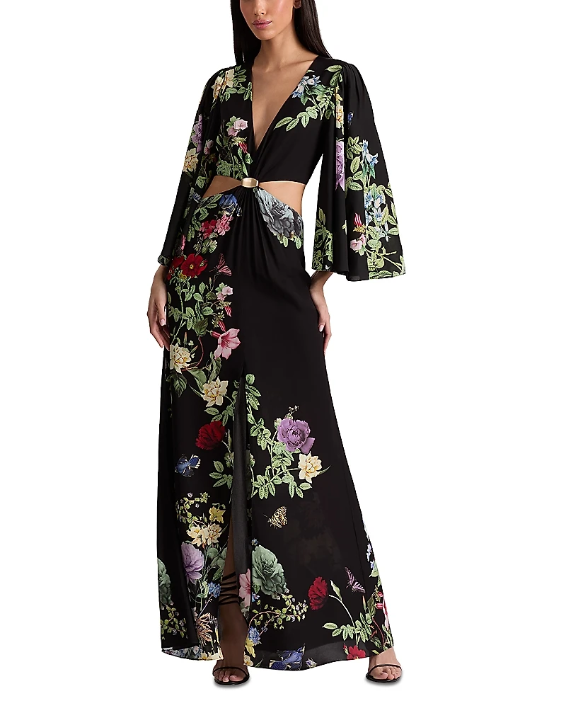 Alice and Olivia Georgiana Deep V Neck Dress