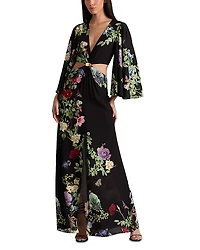 Alice and Olivia Georgiana Deep V Neck Dress