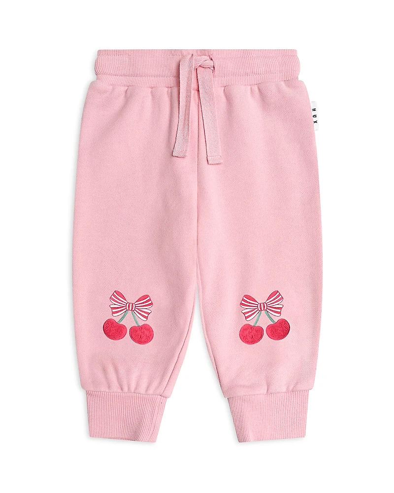 Huxbaby Girls' Cherry Pie Track Pants - Baby, Little Kid