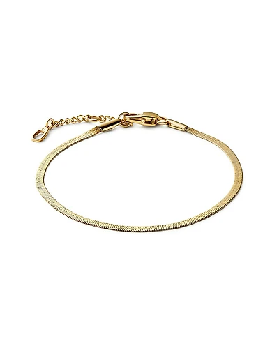 Ana Luisa Stainless Steel Atlas Herringbone Bracelet
