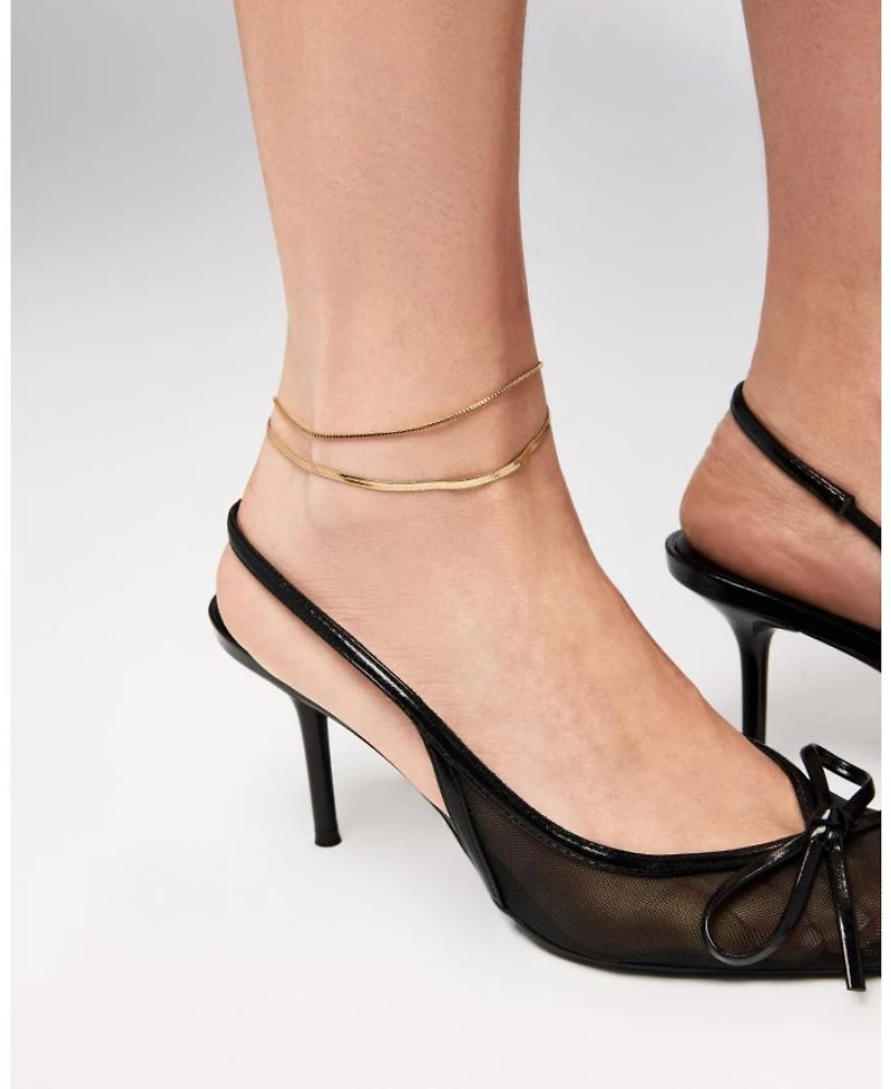 Alden Stainless Steel Gold Anklet