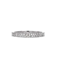 Pre-Owned Cartier Small Love Wedding Band Pave Diamonds Ring 18K White Gold and Diamonds