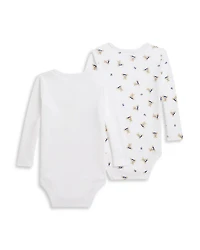 Polo Bear Cotton Bodysuit, Pack of 2 - Baby