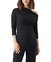Off-Shoulder Rib Top