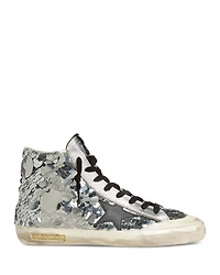 Golden Goose Women's Ballstar Double Embellished High Top Sneakers