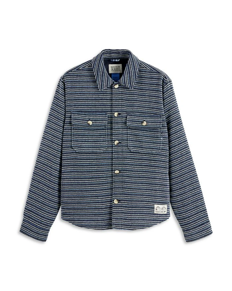 Structured Striped Overshirt