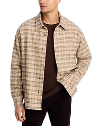 Frame Woolen Plaid Overshirt