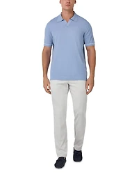 Cotton Crepe Knit Polo Shirt