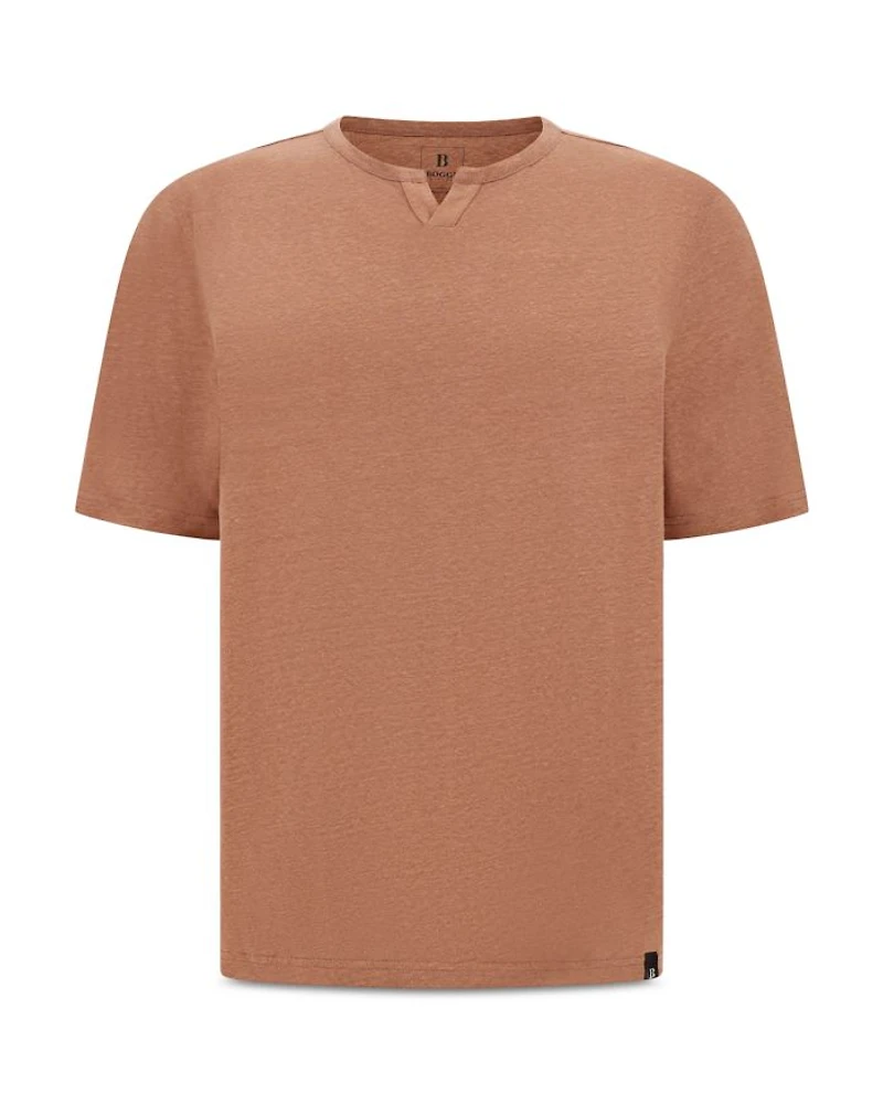 Stretch Split Collar Tee