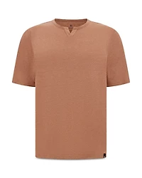 Stretch Split Collar Tee