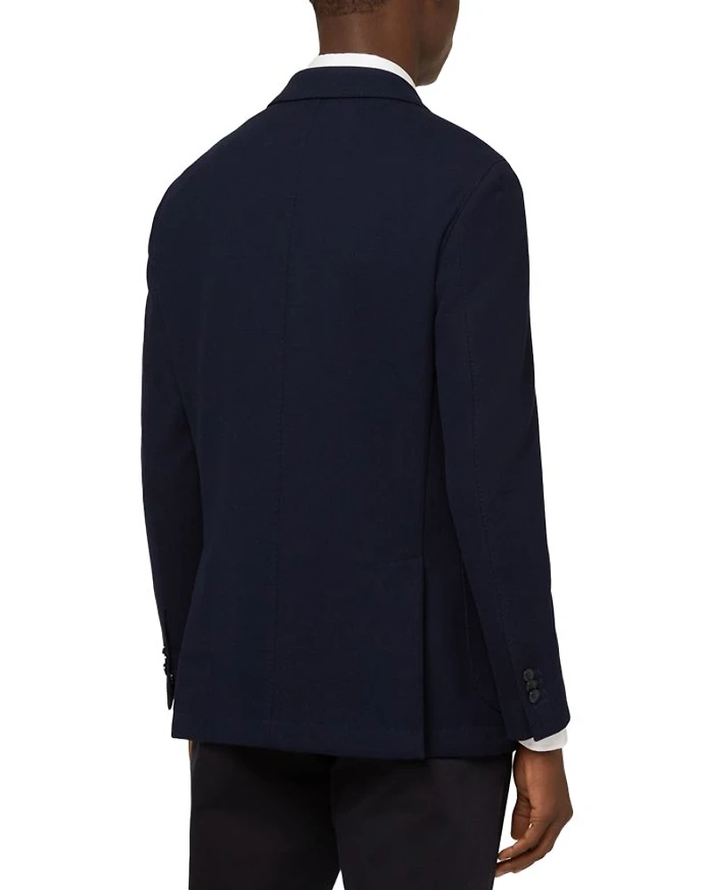 Navy Cotton B Jersey Blazer