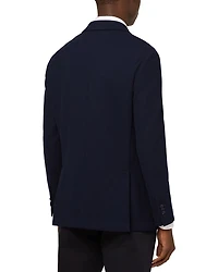 Navy Cotton B Jersey Blazer